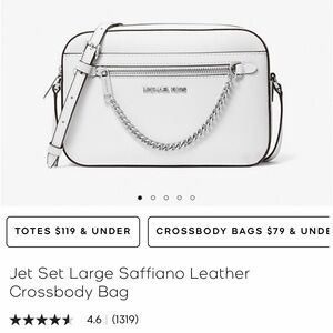 Michael Kors White Crossbody Bag
